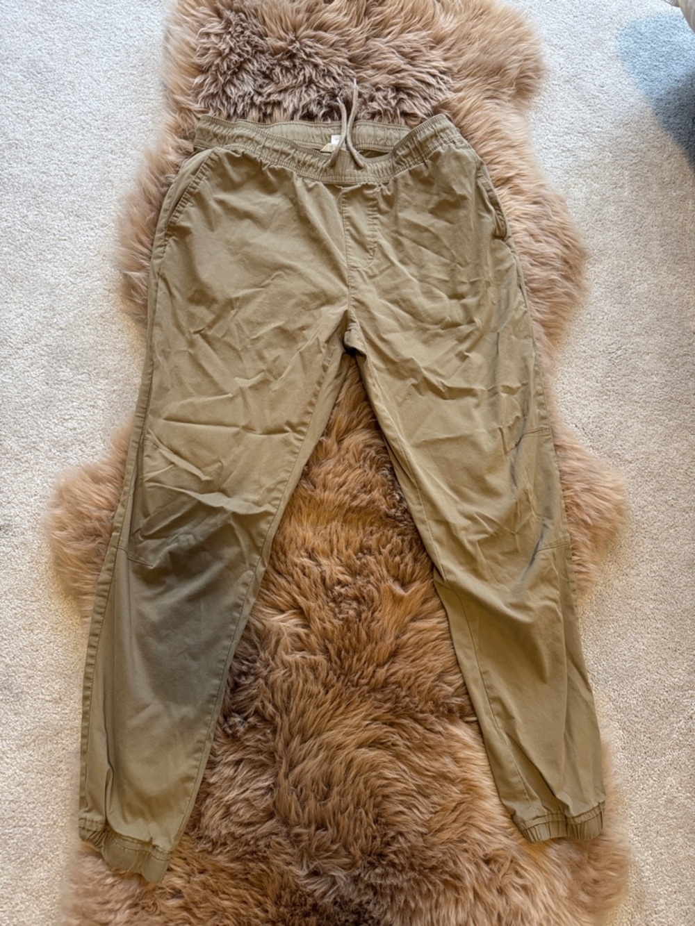 Men’s Tan Drawstring Jogger Pants